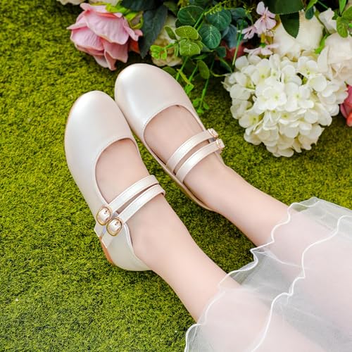 Girls Dress Shoes Princess Wedding Girls Flats Toddler Girl Shoes for Little Big Kids2