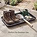 Kingrol 4-Pack Boot Trays for Entryway & Beyond, 16.5 x 12.6 Inch Durable Shoe Drip Tray with Raised Lip, Multi-Purpose for Muddy Shoes, Pet Bowls, Cleaning Supplies