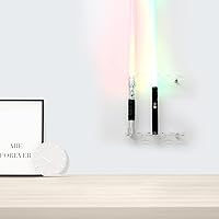 Vista 1 de WANLIAN Sable de luz de montaje en pared, sable de luz vertical para pared, soporte de sables de luz acrílico montado en la pared