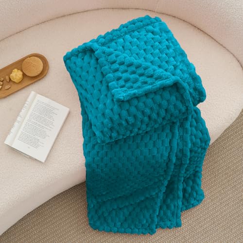 Image of BEDELITE Jewel Blue Throw Blanket for Couch, Soft Gifts for Women, 50 * 60