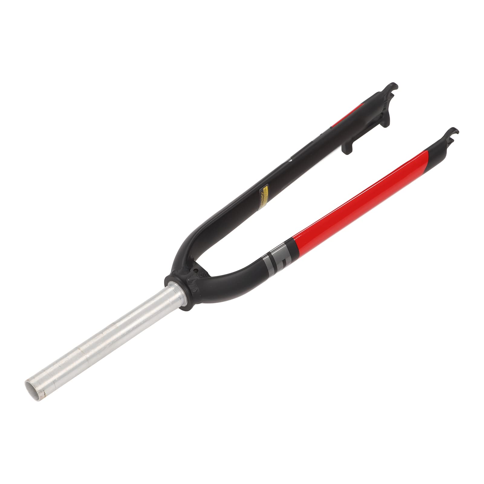 Rowerowy widelec rower górski sztywny widelec rowerowy widelec wysokiej wytrzymałości stop aluminium prosta rura pojedyncza tarcza hamulcowa 160 mm do 26w 27,5in 29 cali uniwersalny (czarny czerwony)