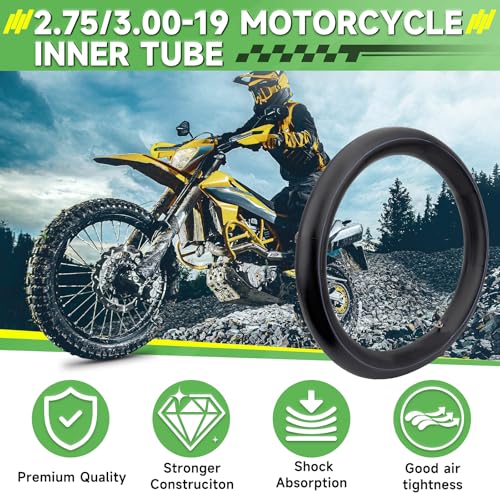 Image of 2.75 /3.00-19 Dirt Bike Inner Tube 70 /100-19 Heavy Duty Inner Tubes for CRF100F 150F 450R KX Surron Light Bee X Segway X160 /X260 UltraBee Talaria Off Road Motorcycle with TR4 Valve Stem