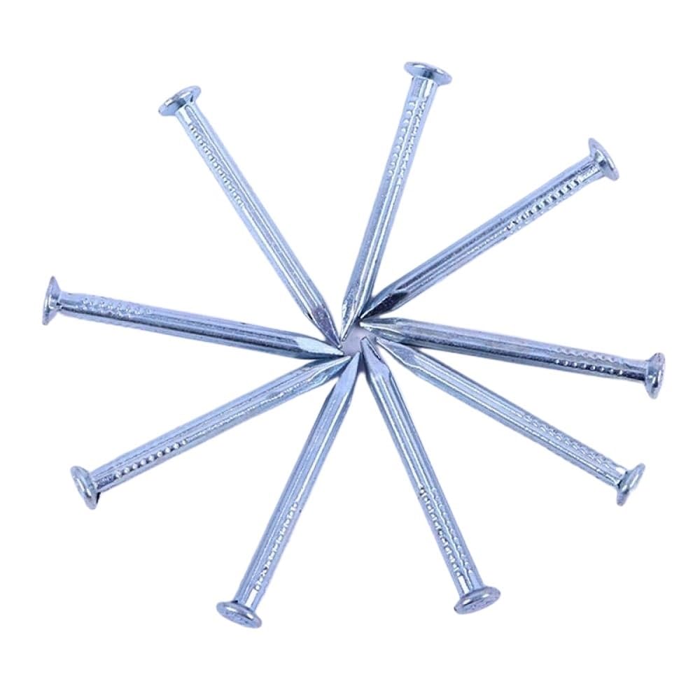 Weitingkkk One Color Hardware Nails Nails Masonry, White Steel Nail, Galvanized Cement Nail(150Mm (400G))