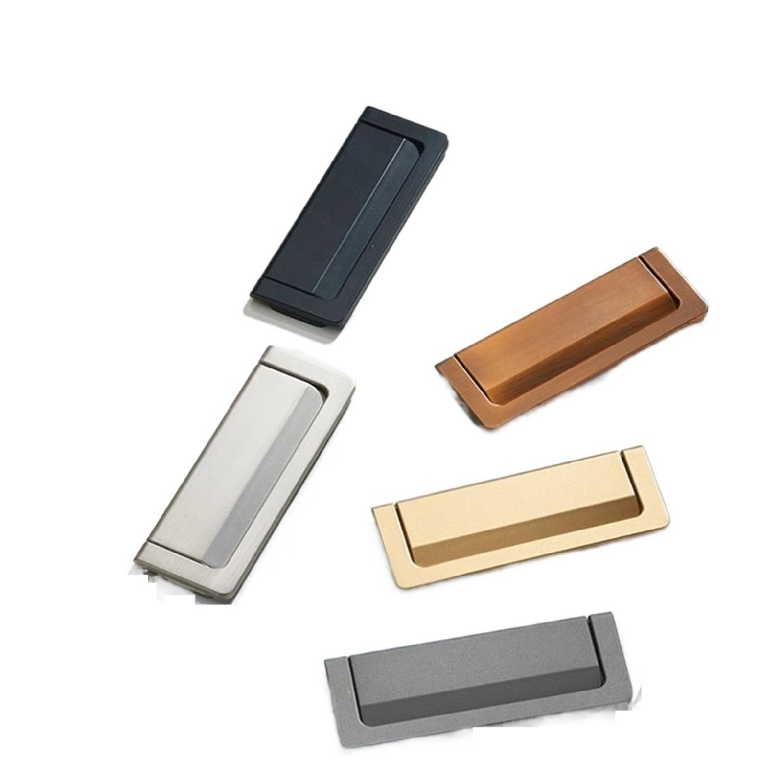 Sdhbcaxu One Color Concealed Handles, No-Punch Hidden Furniture Drawer Zinc Alloyhandles For Cabinets