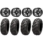 Bundle-9-Items-Sedona-Rukus-14-Black-Wheels-28-Blackwater-Tires-4x156-Bolt-Pattern-38x24-Lug-Kit