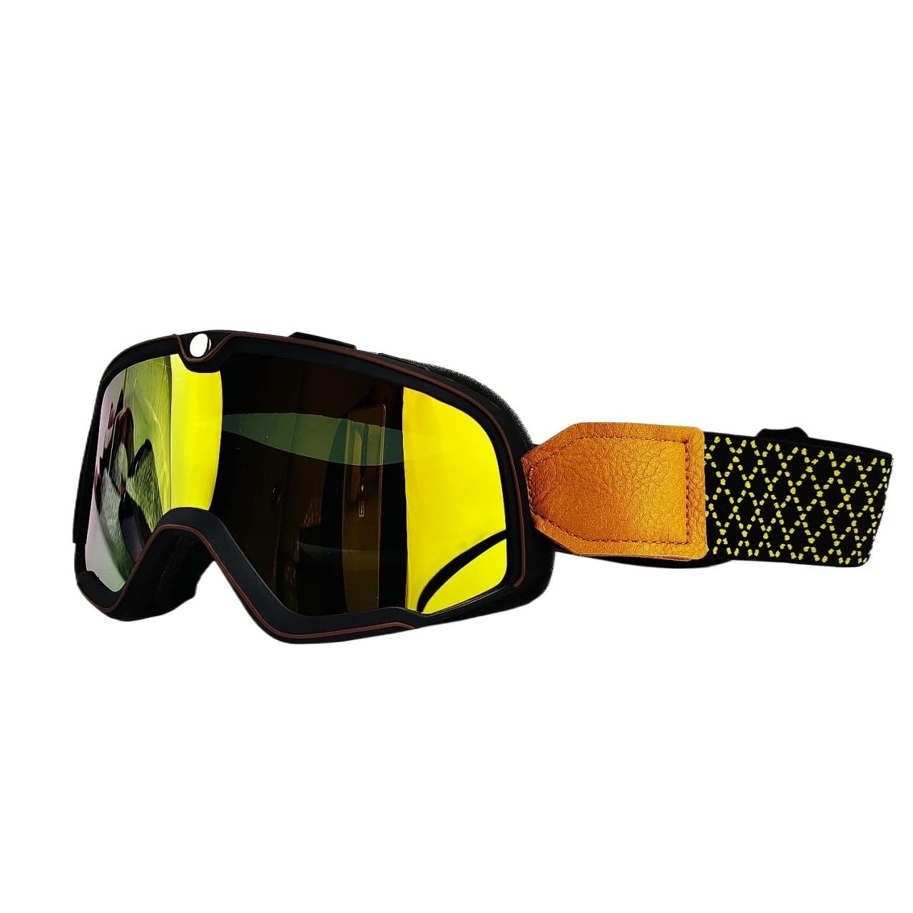 Occhiali Moto,Occhiali Motocross Occhiali da moto Occhiali da sci Occhiali da motocross Occhiali da sole Occhiali vintage Casco Ciclismo Racing Cafe Racer Chopper MTB ATV(Material:Red-Red lens)
