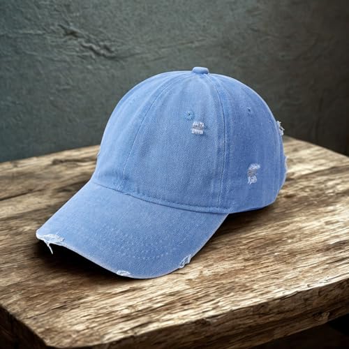 SALTY Everyday Vintage Baseball Caps for Men Stylish & Women Blue - Image 6
