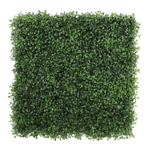 GorgeousHome Artificial Hedge Plant Panels, Privacy Screen Hedge,Greenery Ivy Privacy Fence Screening for Both Outdoor or Indoor Decoration,20" x 20", Milan,12pc