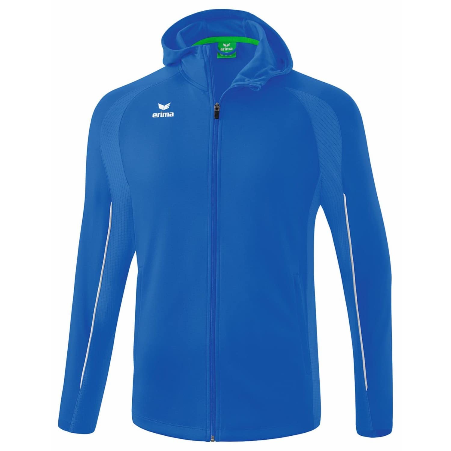 Erima Unisex Kid's Liga Star Training Jacket with Hood, New Royal/White, 152