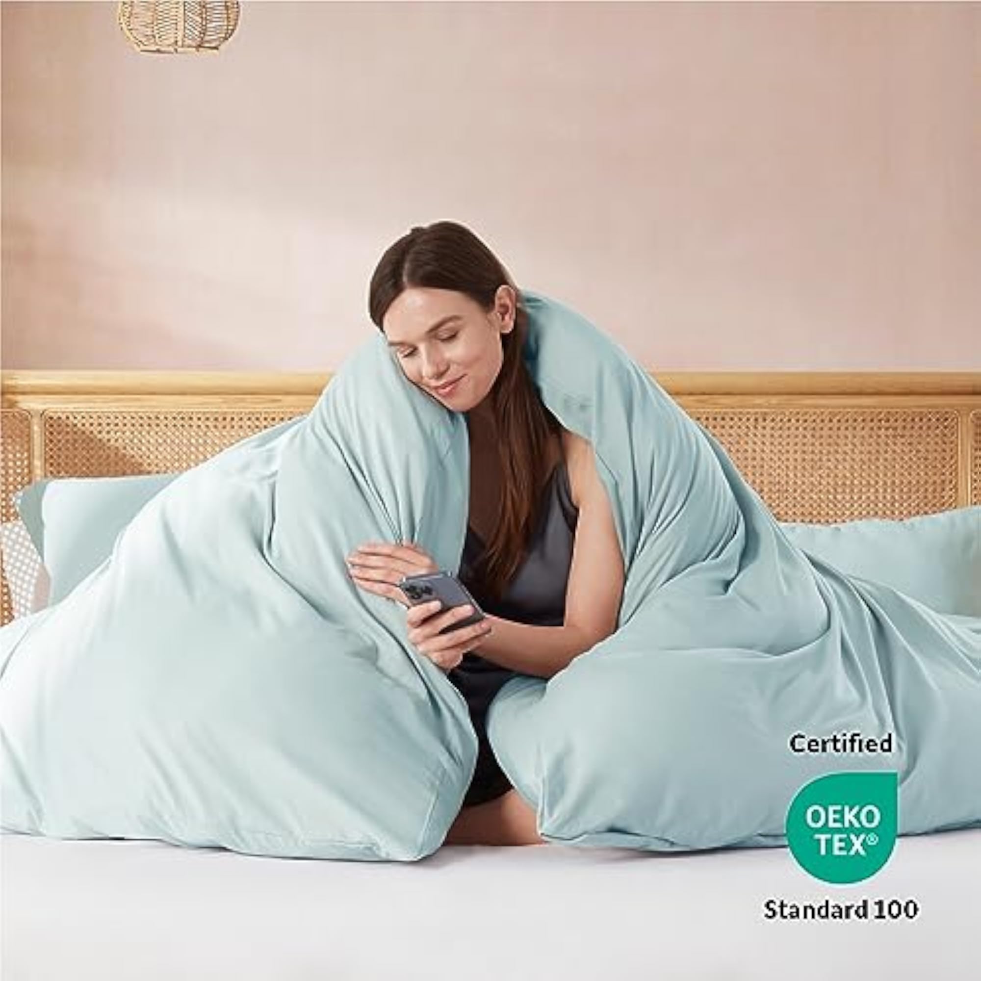 Bedding 3 Piece Microfiber California King Duvet Cover Set