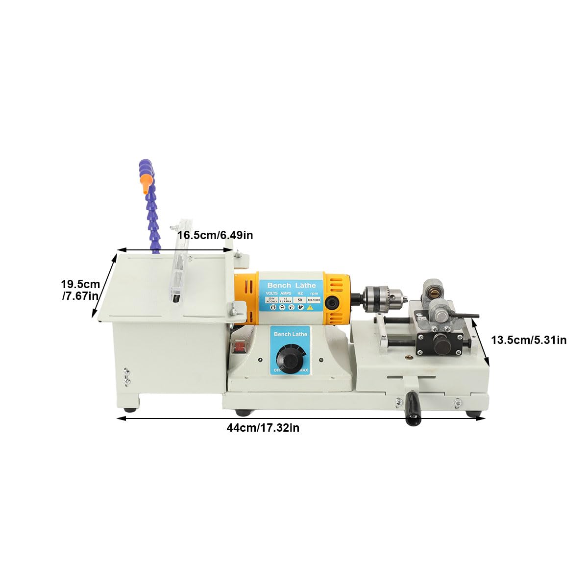 Poliermaschine Set Tischpolierer 750W Elektrische Schmuck Schleifmaschine