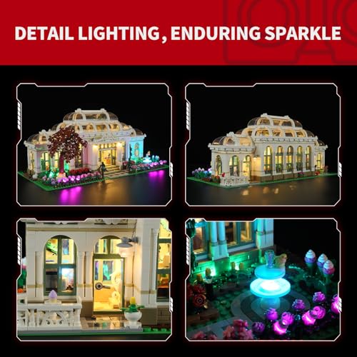 Image of BRIKSMAX 2.0 Light Kit for Lego Botanical Garden -Innovative Lighting Kit Compatible with Lego Ideas 21353 - Not Included Lego Set
