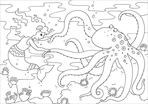 Glitzerzauber-Malblock Meerjungfrauen