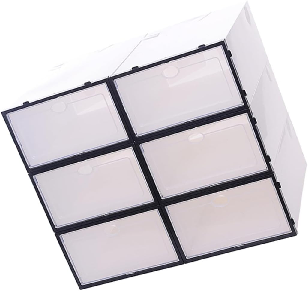 6pcs Shoes Storage Box Plastic Organizers over The Door Shoe Organizer Tidy up Your Space