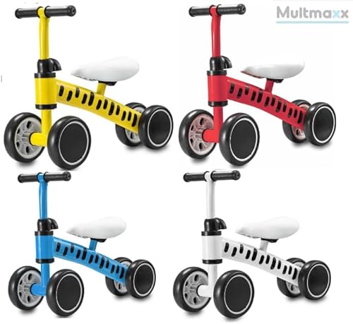 Bicicleta de Equilíbrio Andador Infantil Até 24kg Multmaxx (Amarelo)