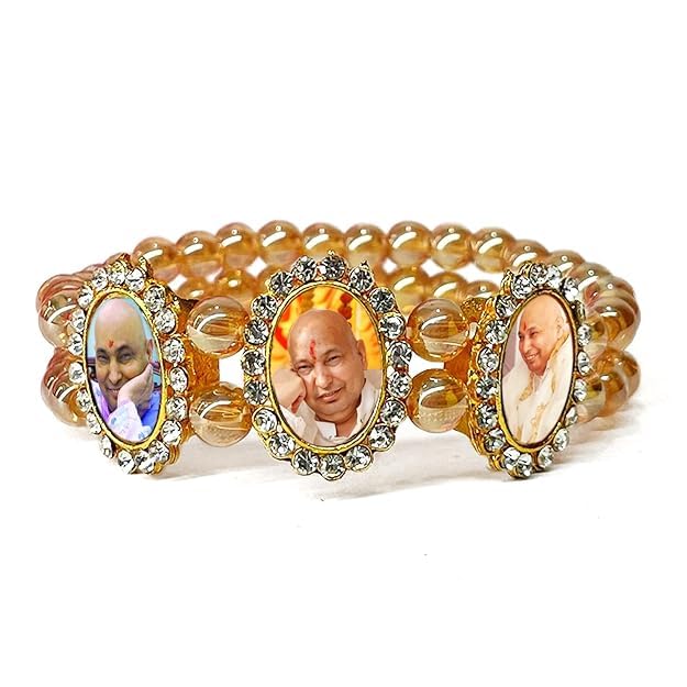 GenericBLESSINGS HUB Guruji Bracelets | Always Blessing Guruji Swaroop Bracelet | Sukarana Bade mandir Guru ji Satsang Gifts