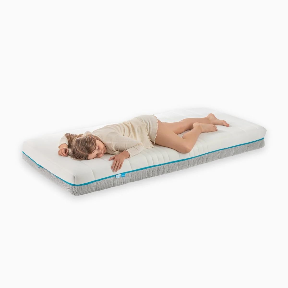 Ecus Kids - Materasso Oxsi Junior 16 x 200 x 090, certificato Oeko-Tex®, fresco, traspirante, imbottito, doppio lato per inverno ed estate, a partire dai 2 anni di età,