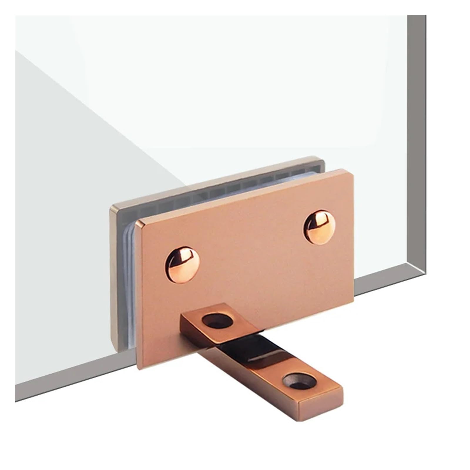 Bisagras para mamparas de ducha, Mampara de ducha Bisagras puerta vidrio Soporte pared acero inoxidable 360 ​​grados giratorio Multicolor(Black)