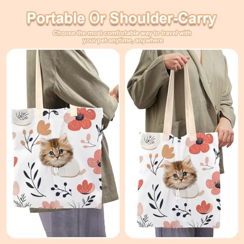 Sac de transport pour chat confortable pour soulager le stress des trajets et les douleurs d'épaule