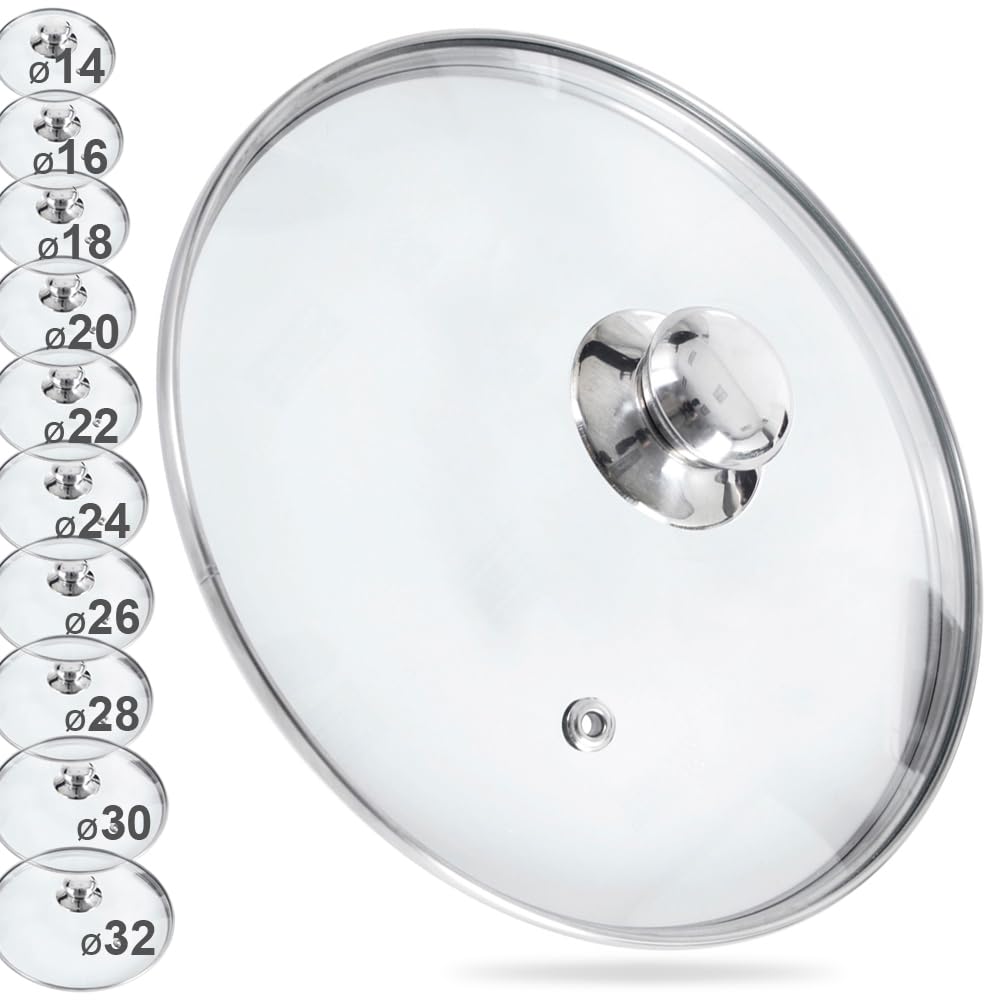orion group Glass Lid Pan Lid with Stainless Steel Rim 32 cm