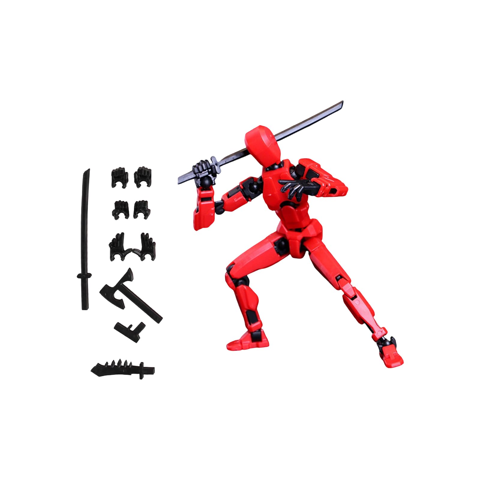 T13 Action Figure Hip Hop Multi-functional Doll Action Figures Toys Stick Multi Joints Movable Desktop Decoration A02