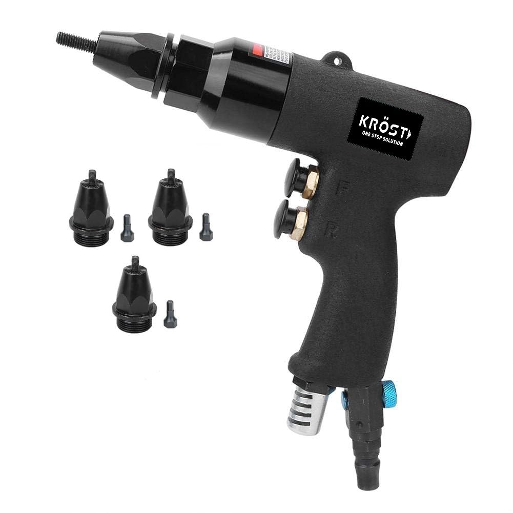 KROST Pneumatic Rivet Nut Gun, Air Rivet Nut Pull Setter Tool with 3 Size Quick-Change Nose-Piece Assembly (M6,M8,M10) (B0CSYP8543) Amazon Price History, Amazon Price Tracker