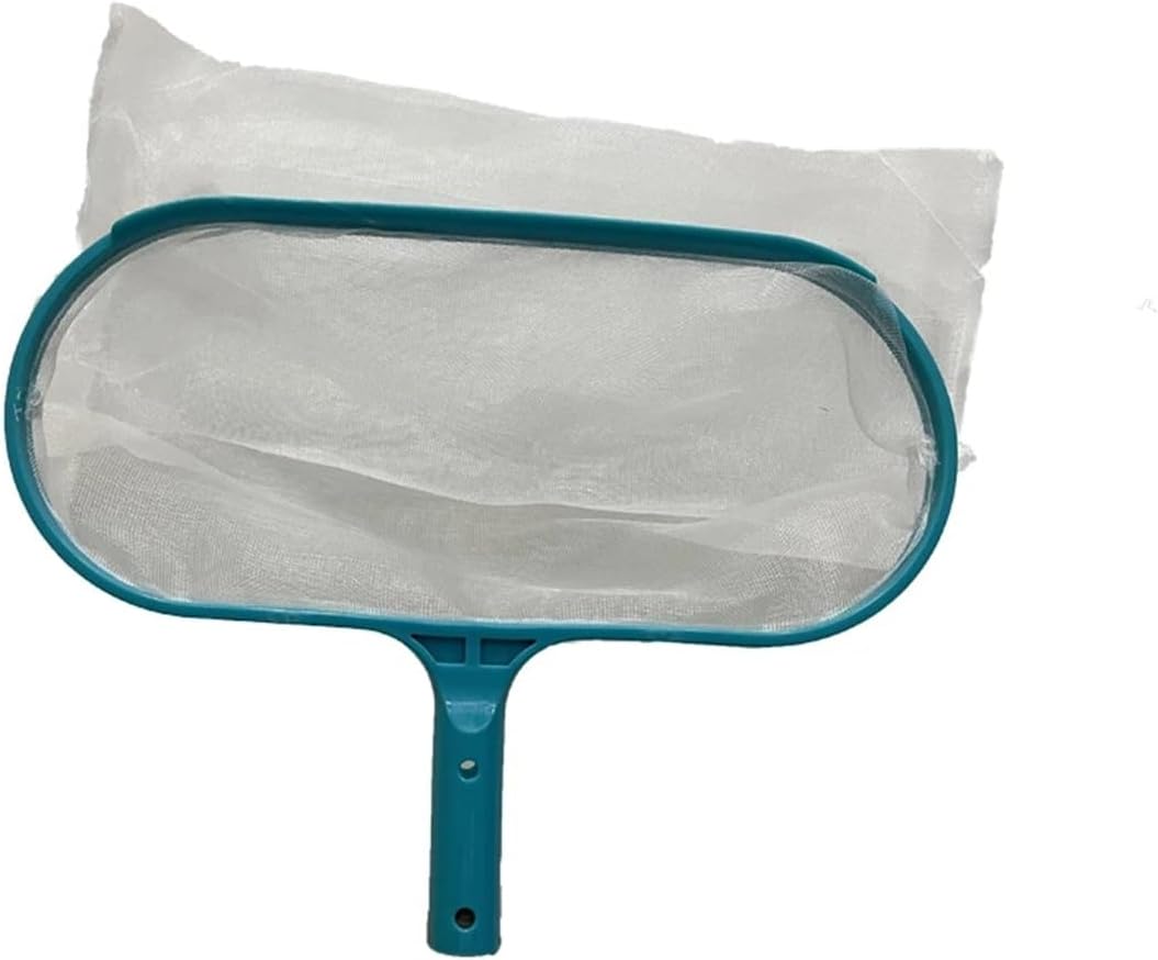 Pool Leaf Skimmer Net & Leaf Rake Net Set with Pole, Debris Cleaning Tool for Swimming Pools
