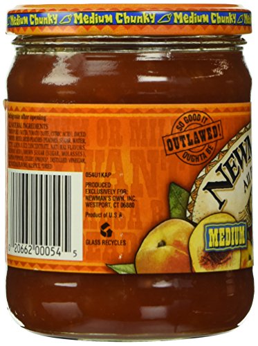 Newmans Own Salsa, Peach, 16 Oz #TOP3