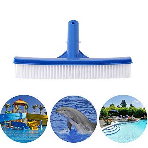Pool Brushes, 10in Plastic Brush Head for Cleaning Dirt Moss of Swimming Pool, Pond, Spa, Hot Spring, Tubs, Walls, Tile, Floors