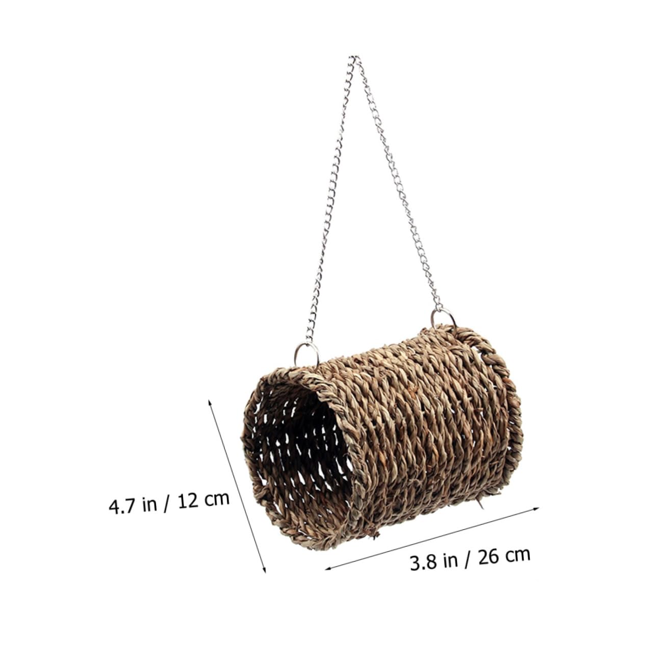 minkissy Hamaca de Loro, Nido de Ardilla, Juguetes para pájaros, Columpio para Mascotas, Jaula para Ratas, Conejo, Juguetes para Loros, escondite, cabaña Colgante, Nido de pájaros, casa de bambú, la