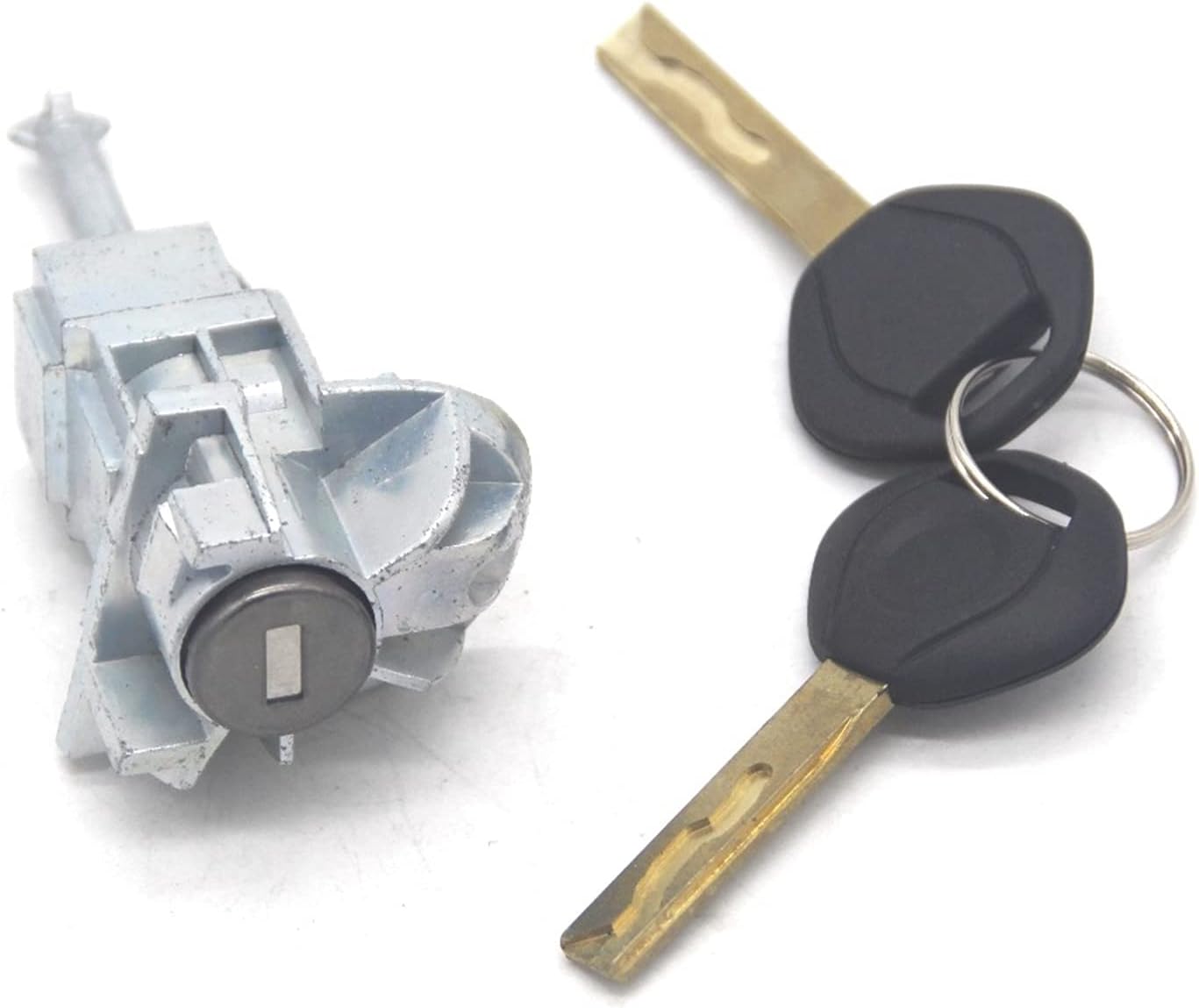 Complete Door Lock Cylinder Front Left Side with 2 Keys for BMW E46 3 Series 2001-2006 Door Lock Barrel Set