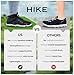 Hike Footwear HF Winter Barefoot Boots - Ergonomic Supportive Winter Barefoot Hike Shoes, Zero-Drop Sole, Wide Toe Box Innovative Design Walking Boots Unisex White/Blue