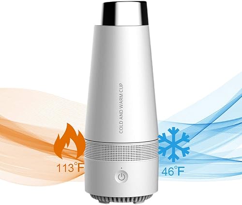 Botella de agua eléctrica de calefacción y refrigeración de 46-113, taza de viaje calentada por USB, calentador de café para automóvil, oficina,