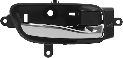 ECCPP Manija de puerta cromada interior interior lado del pasajero para Nissan Altima Pathfinder 2013-2017 negro