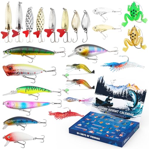 25-in-1 Fishing Advent Calendar Set, 24 Days...