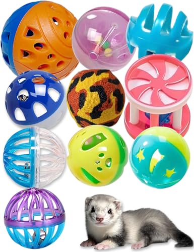 10-Pack Ferret Toys - Safe, Sturdy, Fun, Interactive