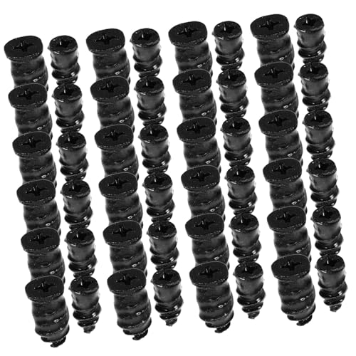 Ciieeo 40 Piezas herramienta de reparación de neumáticos equipo departamento tapón de neumático remendar Clavos tapones para llantas kit de reparación de neumáticos con tapón caucho Negro