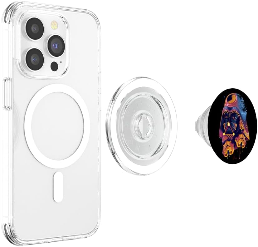 Star Wars Darth Vader Stormtrooper Death Star Mashup PopSockets MagSafe PopGrip for iPhone
