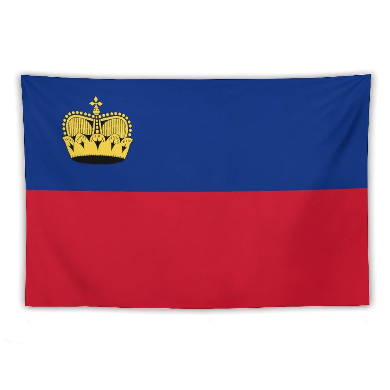 XingFox Liechtenstein Flag Tapestry Wall Hanging National Flag Tapestry for Room Bedroom Dorm Aesthetic Decorations, 60"x90"