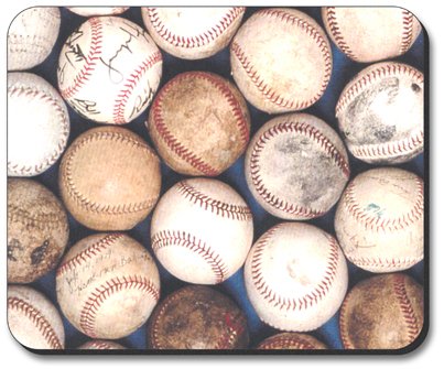 Art Plates Baseballs Mouse Pad