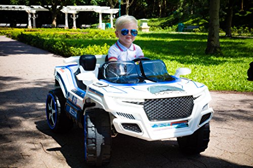 Kid Motorz Dune Runner 2 Seater Space Adventure 12V Electric Ride On with Sound, Daytime Running Led Light & Foldable Mirrors Battery Powered Riding Toy Ride On