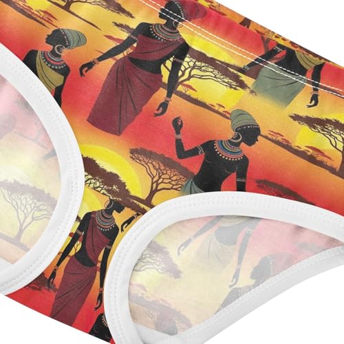 Joisal African Women Art Sun Toddlers Underwear Floral 2t Cotton Little Girl Panties Fancy Underpants Briefs4