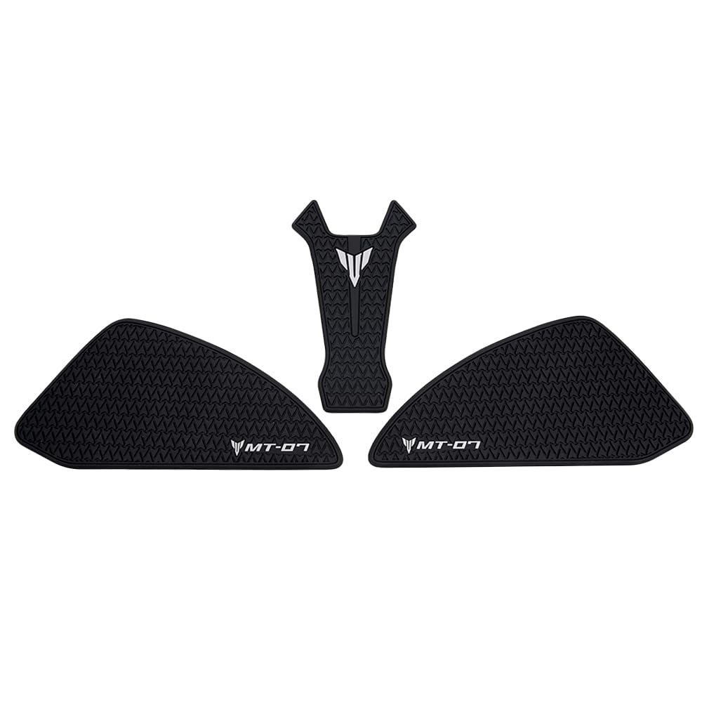 Motocicleta Side Depósito Agarres Compatible con MT07 MT 07 2025 2026 Antideslizante Laterales Combustible Tank Pad Protector Pegatinas MT-07 Accesorios