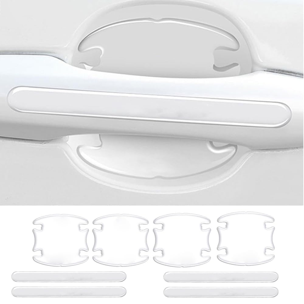 Xiazhi A 8 Pieces Car Door Handle Protector For Hond Hrv 2021-2024,Waterproof Nti-Scratch Car Door Handle Paint Scratch Protection Stickers,Car Outdoor Safety Doors Ccessories,