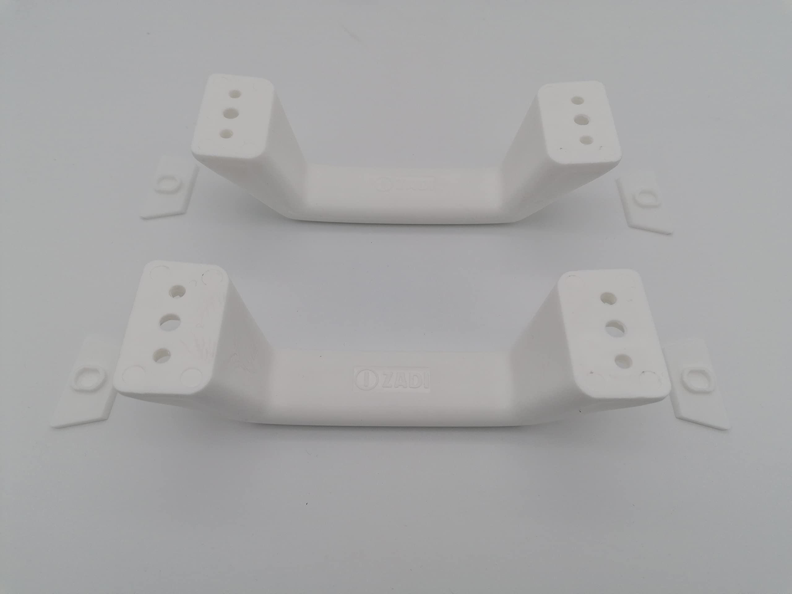 CR-MOESANCO® Set 2 Maniglie per Roulotte o Rimorchio Bianco ZADI