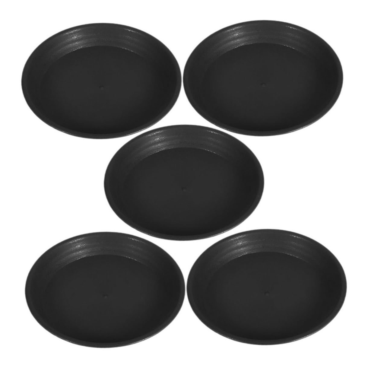SHOWERORO 5 Platos para Macetas de Plástico PP Bandejas de Drenaje Resistentes de 26 CM de Diámetro Interior y 32 CM Exterior Protectores para Plantas de Interior y Exterior Bandejas