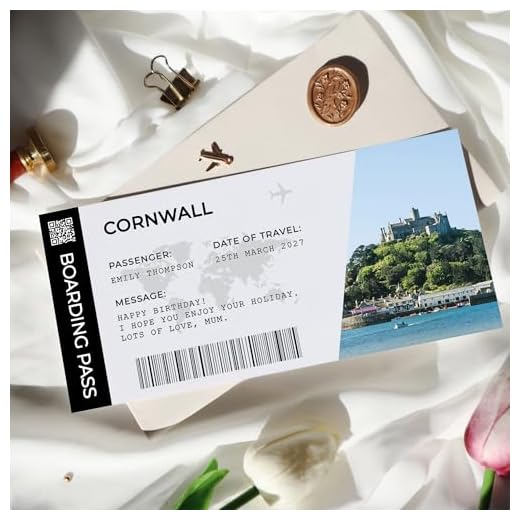 Personalised Cornwall Boarding Pass Ticket