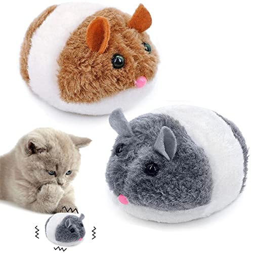 Juguetes para Gatos Tomicy Ratones para Gatos de Peluche, Juguetes Interactivos para Gatos, Juguetes Gatos Raton de Peluche,...