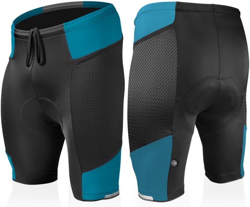 AERO|TECH|DESIGNS | Men's Gel Touring Padded Bike Shorts | Innovative Mesh Pockets | Made in USA