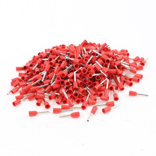 Aexit 1000 terminales aislados crimpeables rojos AWG 21 miniatura 1